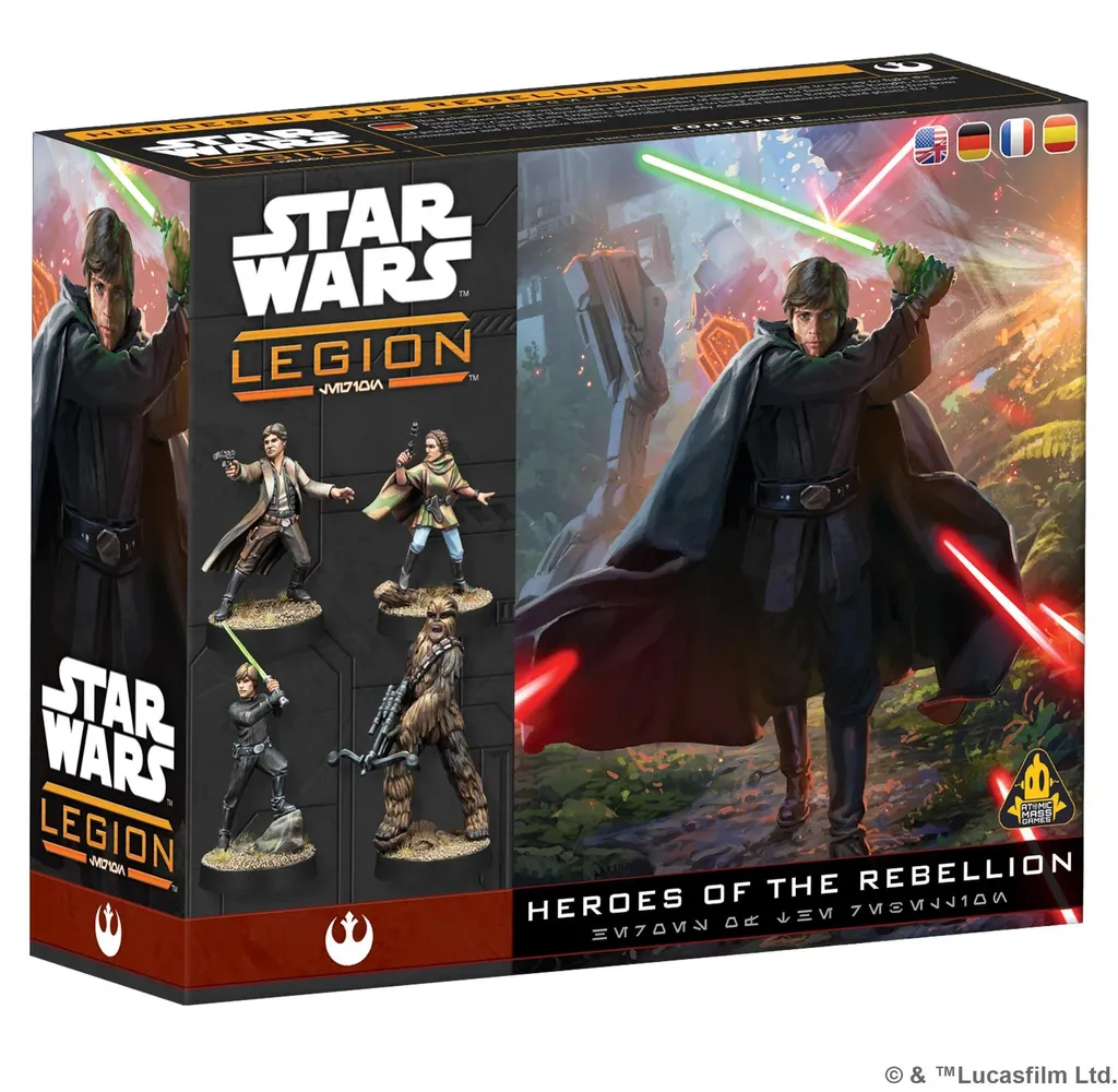 Star Wars Legion Pack de personnages Héros de la Rébellion - FFG SWL34