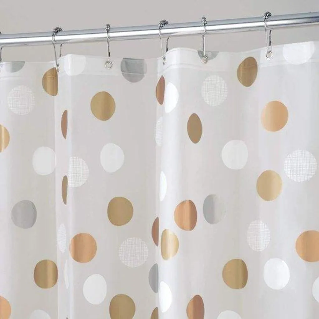 Rideau de douche pour baignoire motif gaufré - Idéal famille et entretien