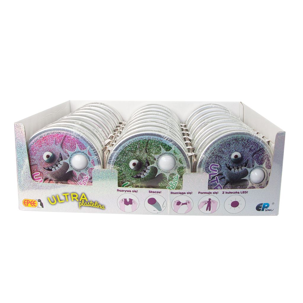 Ultraknete mit leuchtender LED-Kugel S10, 80g