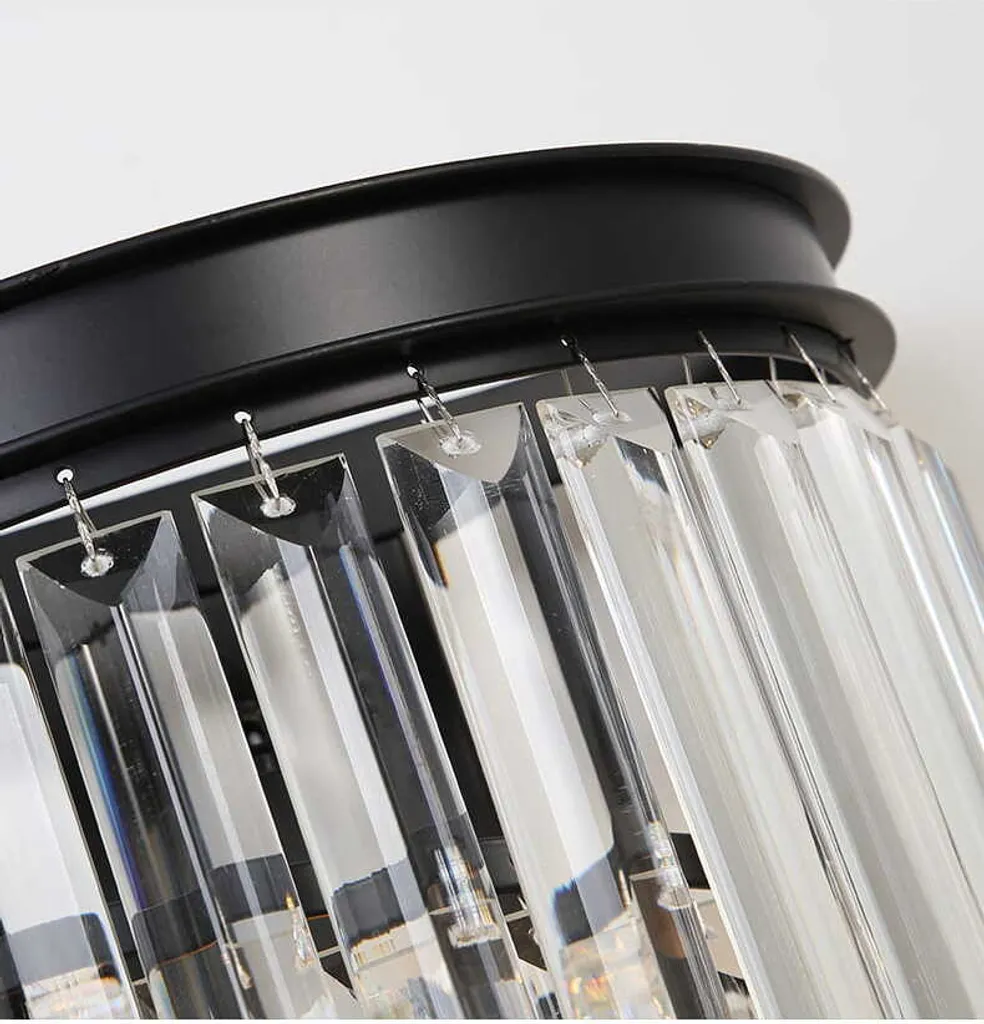 Lustre en cristal Hereford Fall 50 cm - Cascade de lumière et design