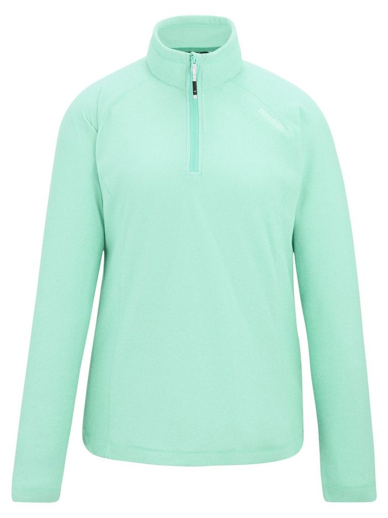 Regatta Great Outdoors Damen Fleece-Top Montes mit 1/4-Reißverschluss RG1953 (34 DE) (Eisgrün)