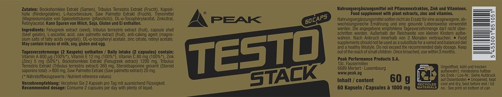 Peak Performance Stack Image Peak Performance Testo Stack 60 kapslí / | Kaufland.cz