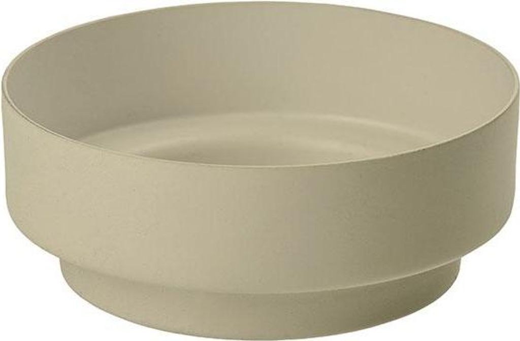 INNA-GLAS Kerzenständer Stumpenkerze FLORIDUS, für Kerzen bis Ø6cm Elfenbein, 3cm, Ø7,6cm - Metall Kerzenhalter