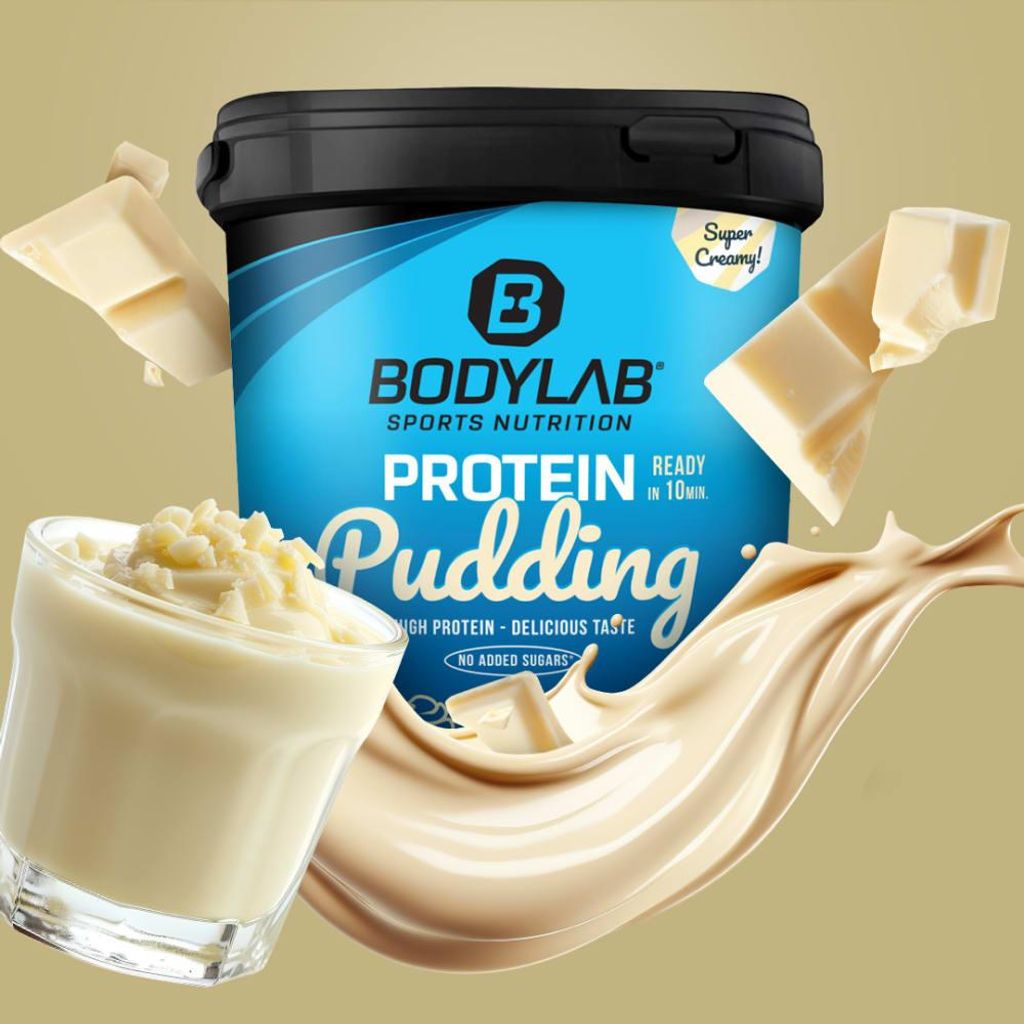 BODYLAB Protein Pudding - 1000g - Weiße Schokolade
