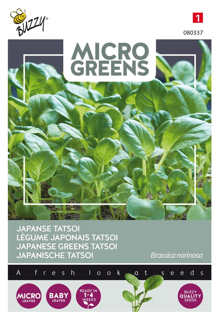 Buzzy Microgreens Japanischer Tatsoi Samen - Ca. 1 gr | Produktbild 