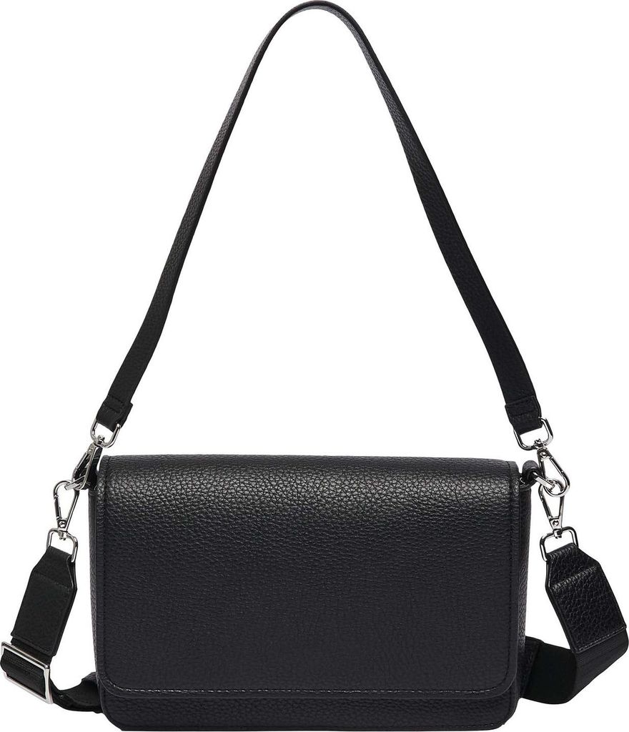 s.Oliver Umhängetasche Crossbody Bag With Flap Grey / Black schwarz