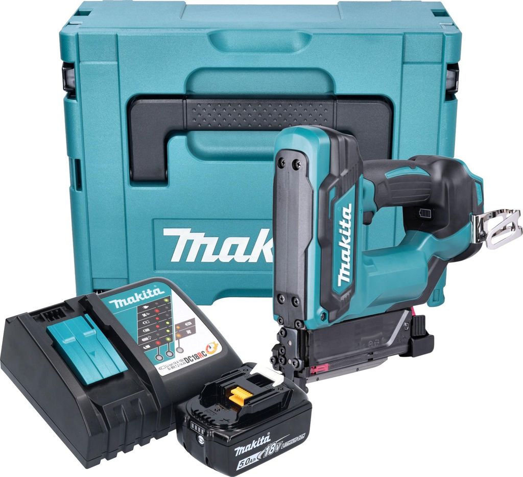 Makita DPT 353 RT1J accu-spijkermachine 18 V 15 - 35 mm + Productafbeelding 