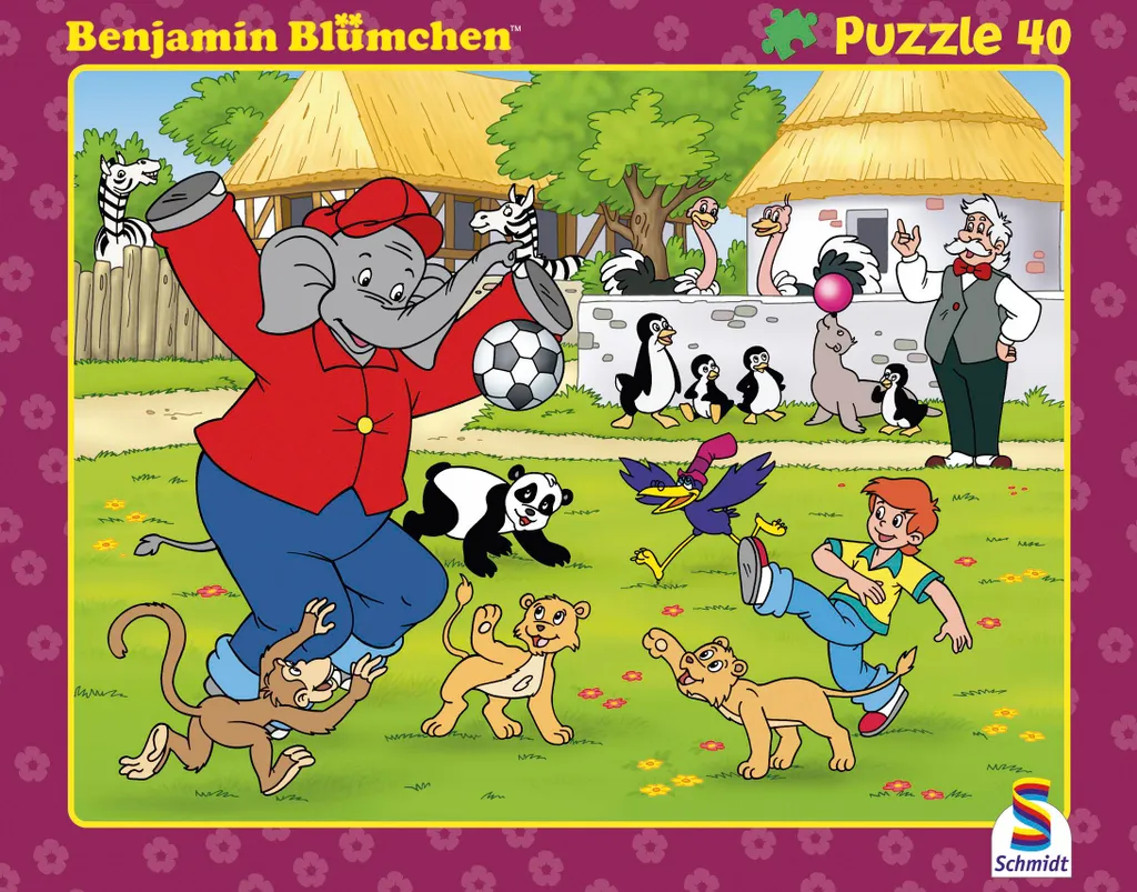 Puzzle 40 pièces Benjamin Blümchen Football haute qualité pour juniors
