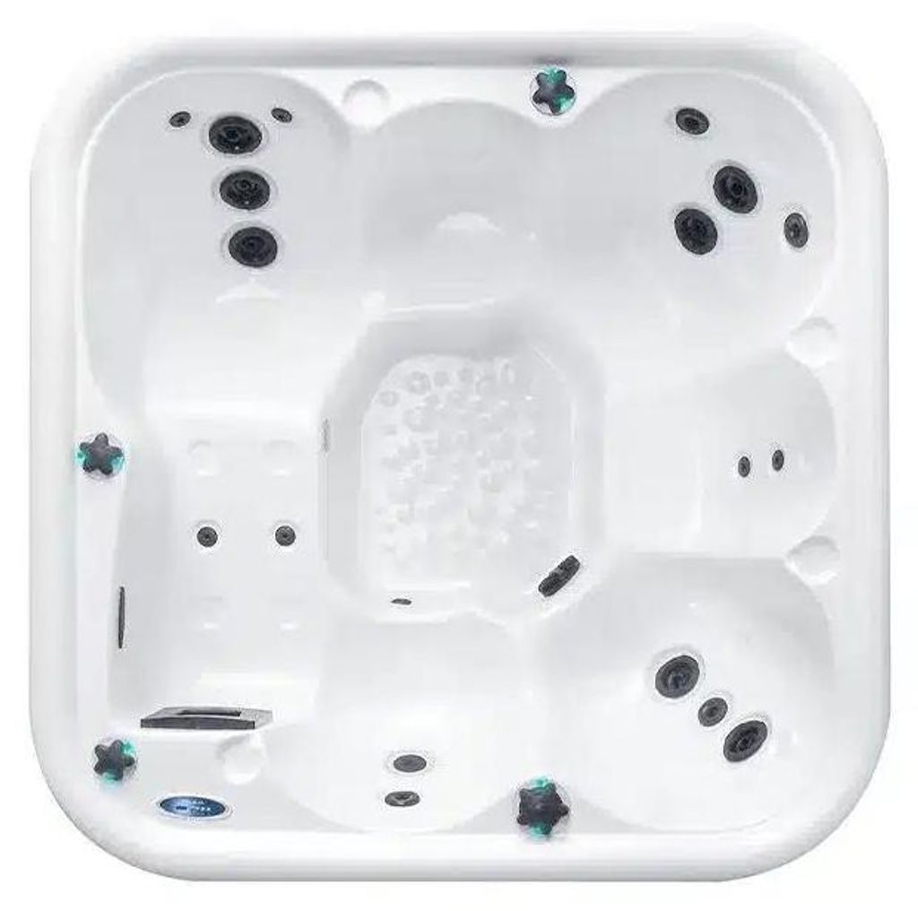 Luxus Whirlpool Mallorca, 197x197x84 cm, 20 Hydrotherapie-Düsen, 1280 Liter