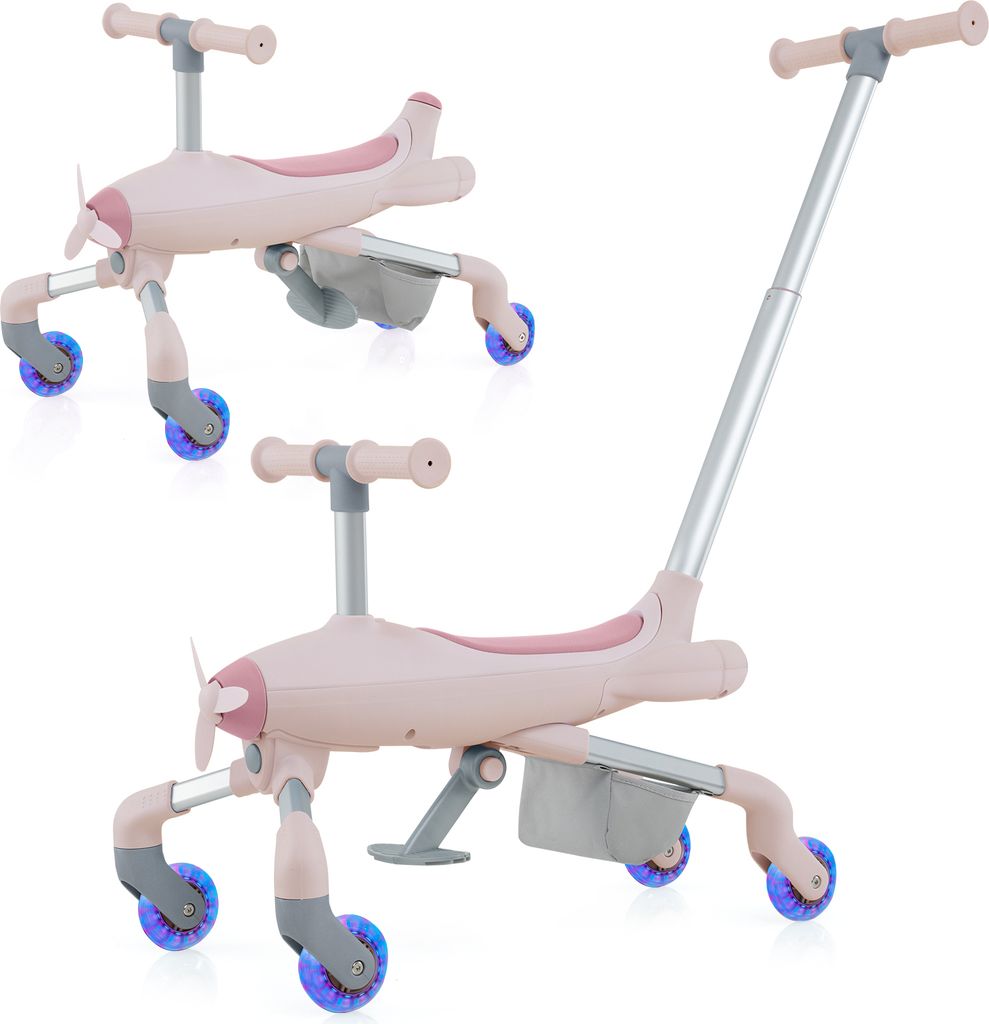 COSTWAY triciclo con manubrio, 2 in 1 auto a spinta e Immagine del prodotto 