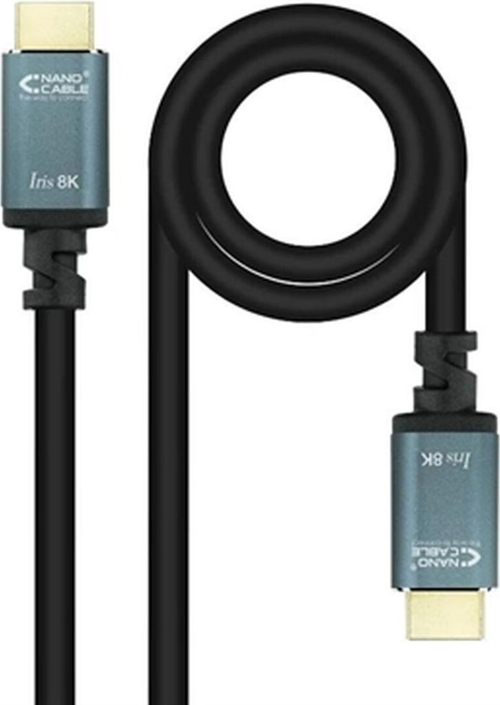 Nanokabel HDMI 2.1 IRIS 8K A/M-A/M, Schwarz, 5 Meter
