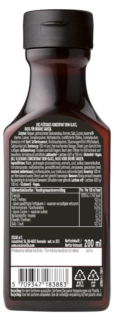 Oscar Demi Glace Braune Sauce Premium Konzentrat für Soßen Produktbild 