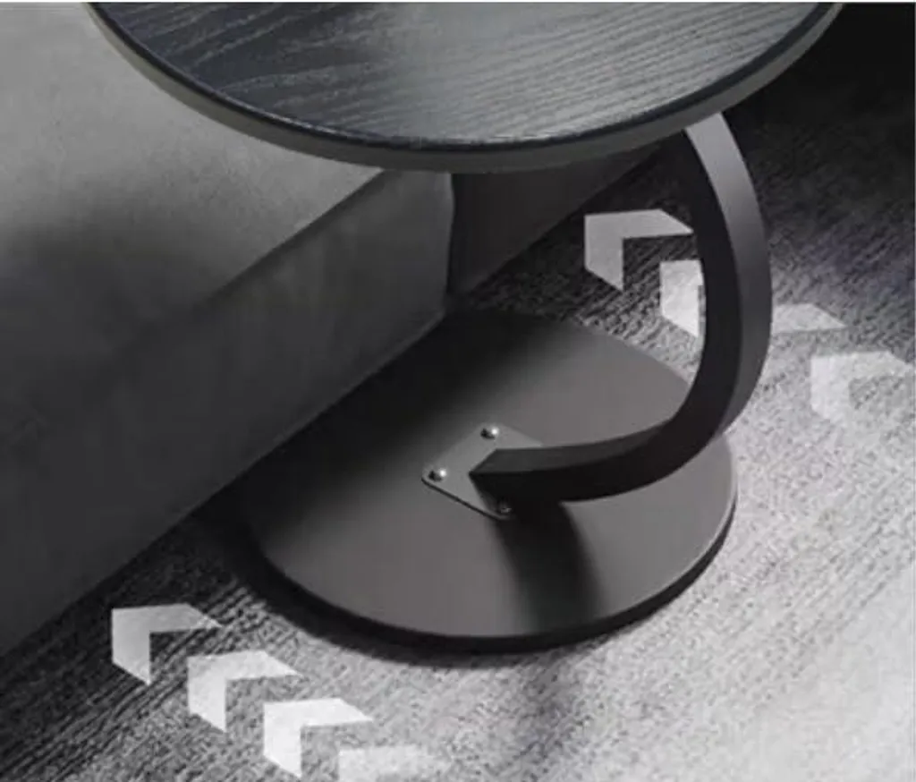 Petite table d'appoint bois pour gagner de l'espace - Noir noyer 40cm