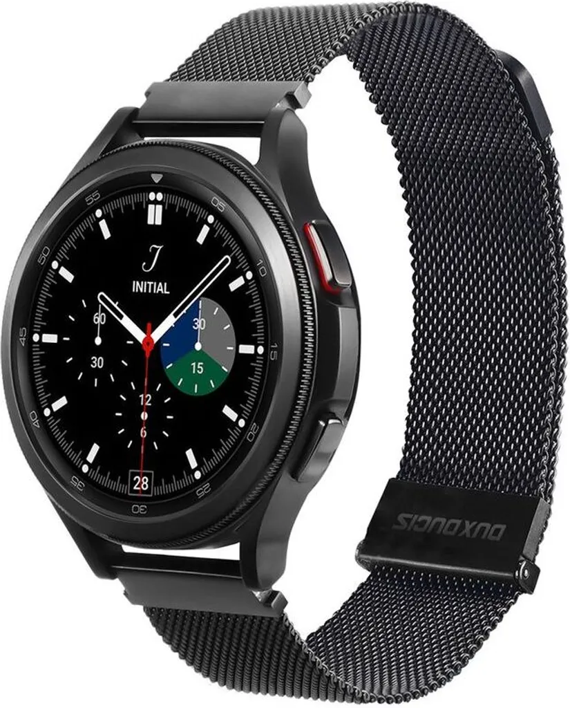 Cinturino Milanese 20mm Nero Dux Ducis per Galaxy Watch e Honor