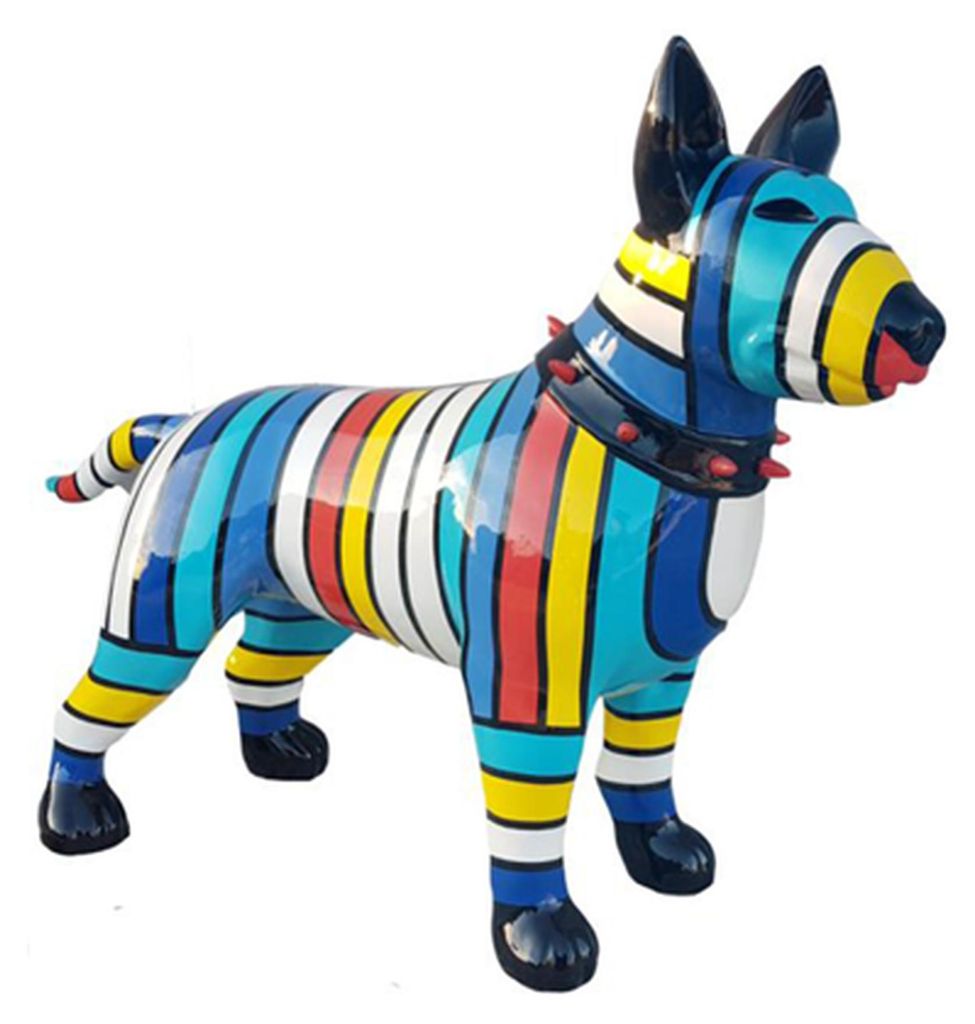 Moderne Skulptur Dekoration Figur Statuen Deko Statue Abstrakter Hund Kunststoff