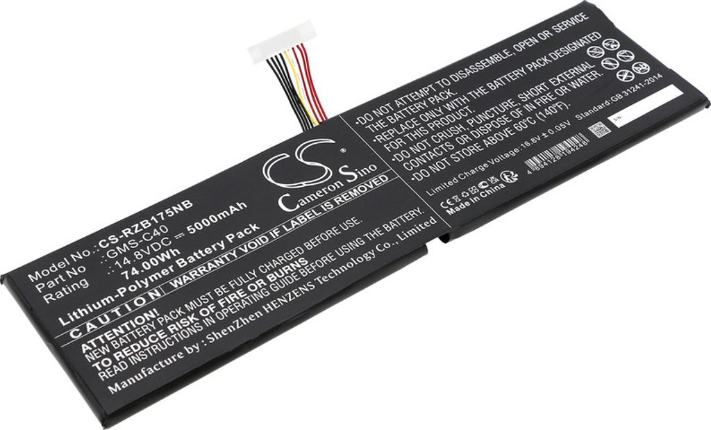 Akku für Razer Blade Pro 17, Blade Pro 2015, Blade Pro 2013 und mehr, 5000 mAh, Li-Pol