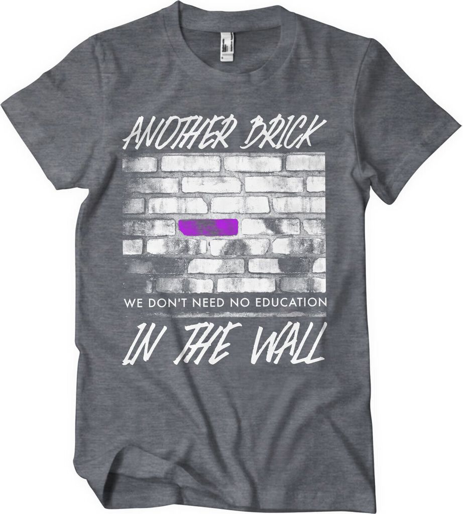 Another Brick In The Wall T-Shirt - Small - DarkHeather