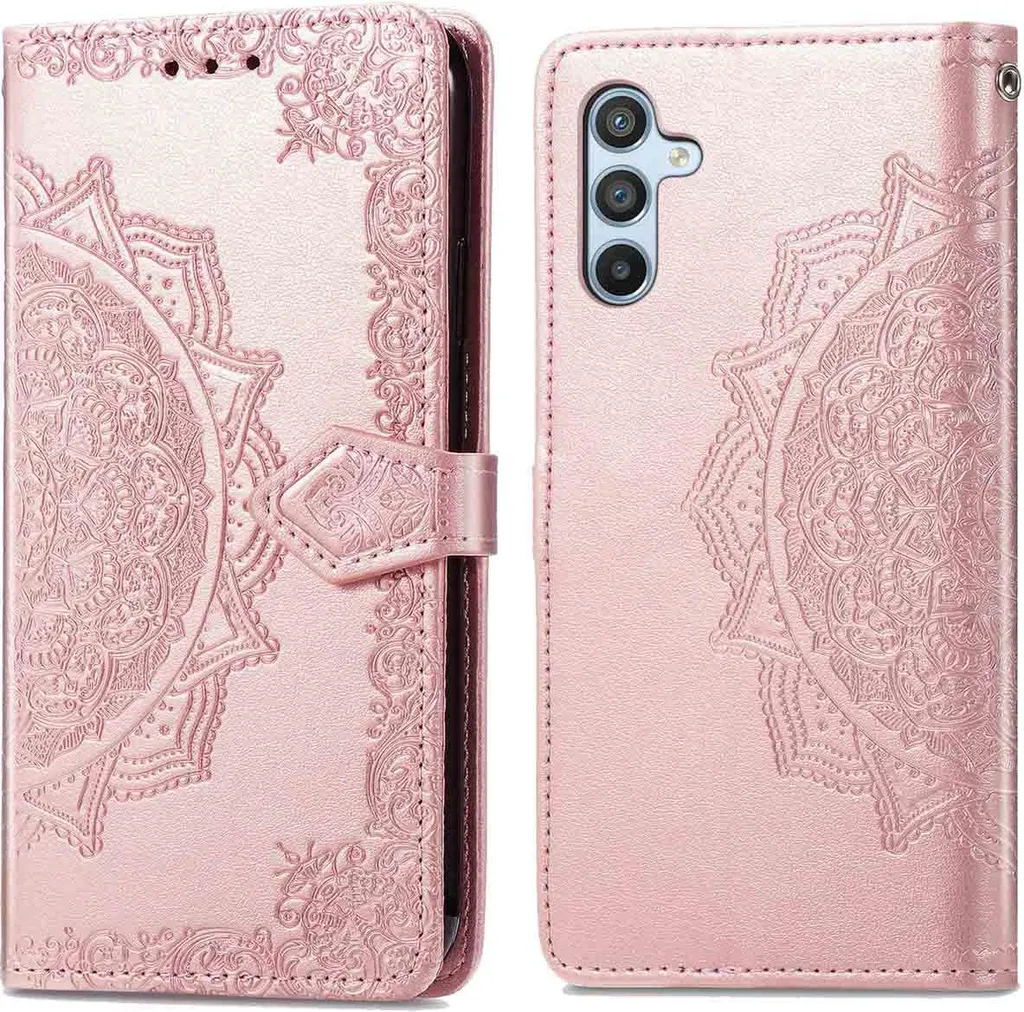 Custodia Samsung A34 5G imoshion Mandala Oro Rosa | Flip Case Sottile