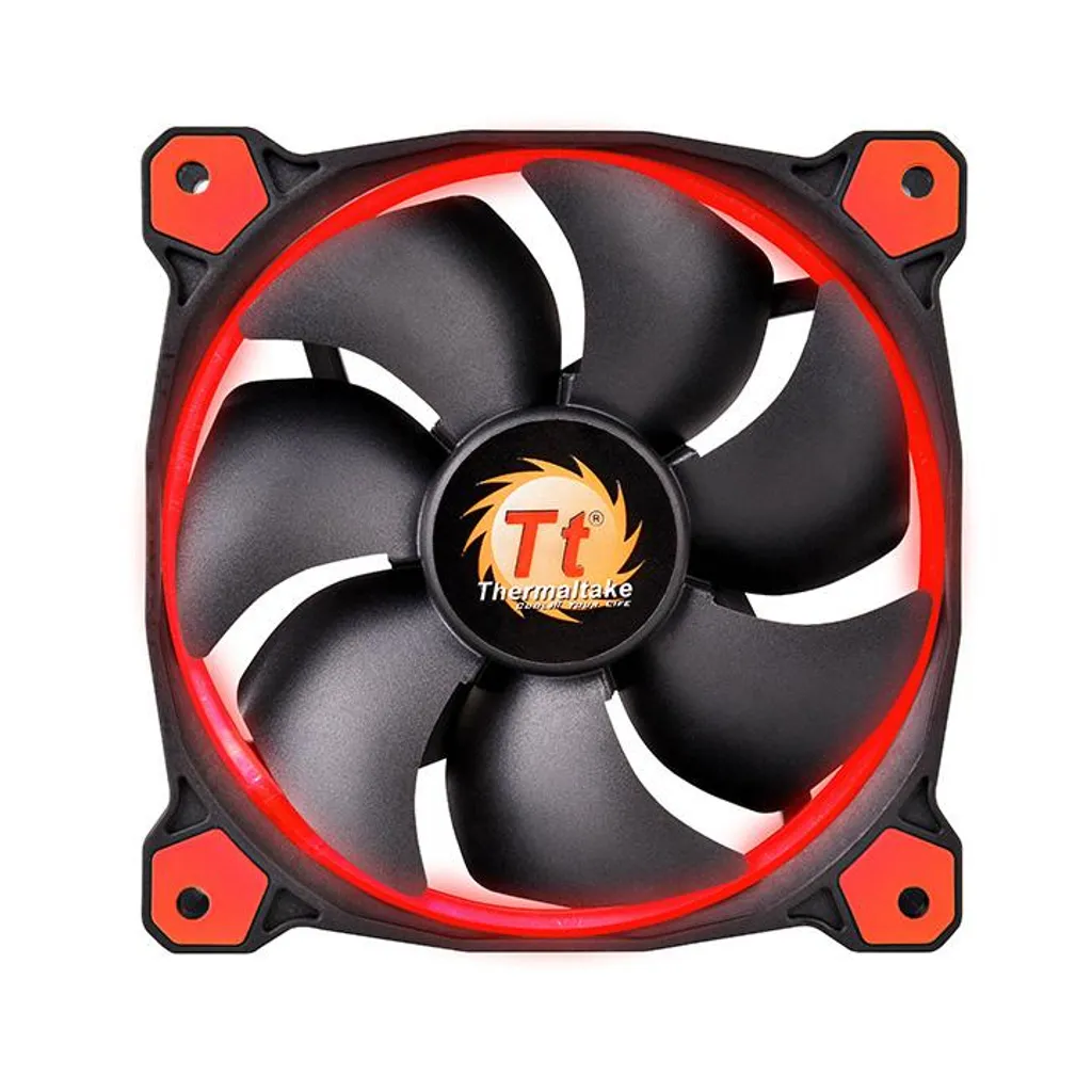 Thermaltake Riing 12 Ventola Case 12cm Nero Rosso LED - Super Silenziosa