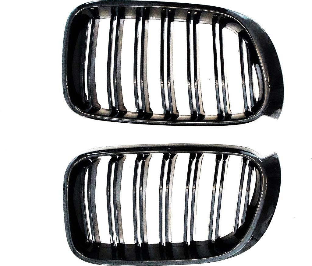 Kühlergrill DOPPELRIPPE Schwarz Glanz für BMW X3 F25 Facelift 2014-2017