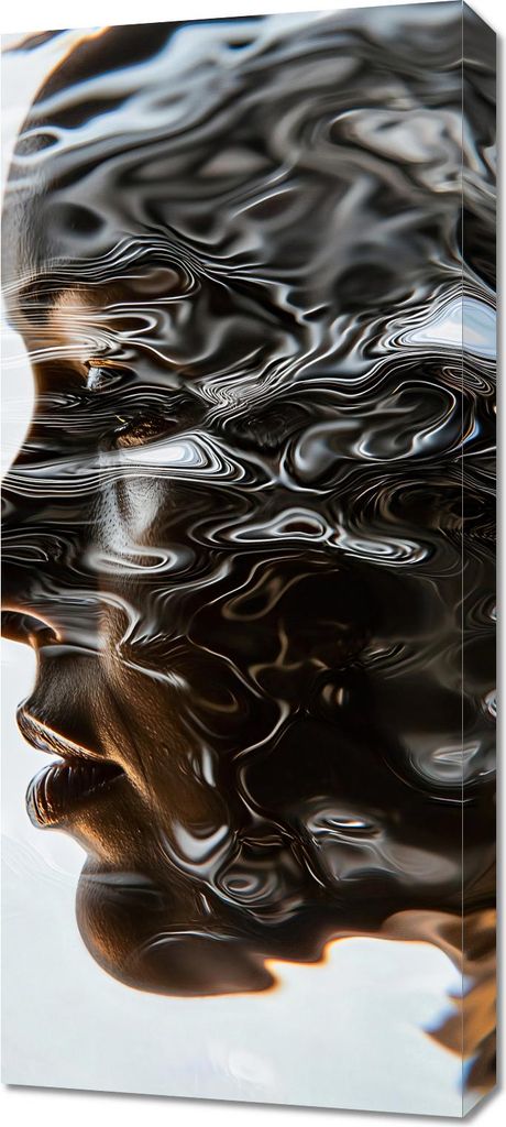 Bild 40x90cm Wässrige Reflexion Ihres Ichs