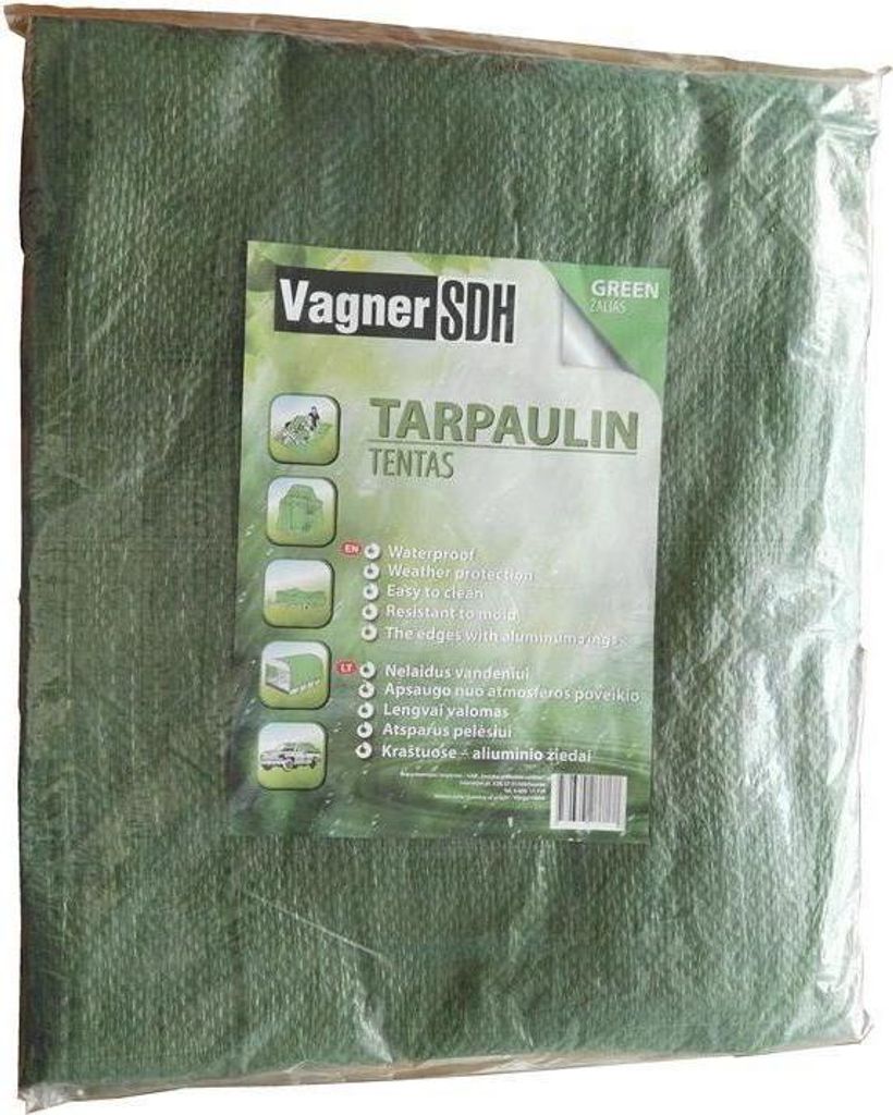 Bâche de protection 3x5 m vert avec oeillets Bâche de Image du produit 