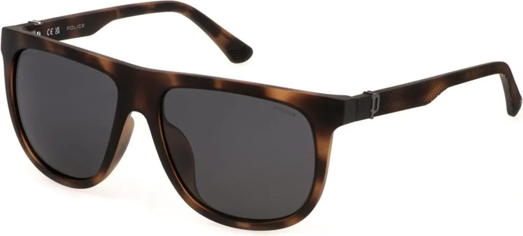 Occhiali Police SPLN33E 878P: Stile Urban Squadrato e Lenti Polarizzate
