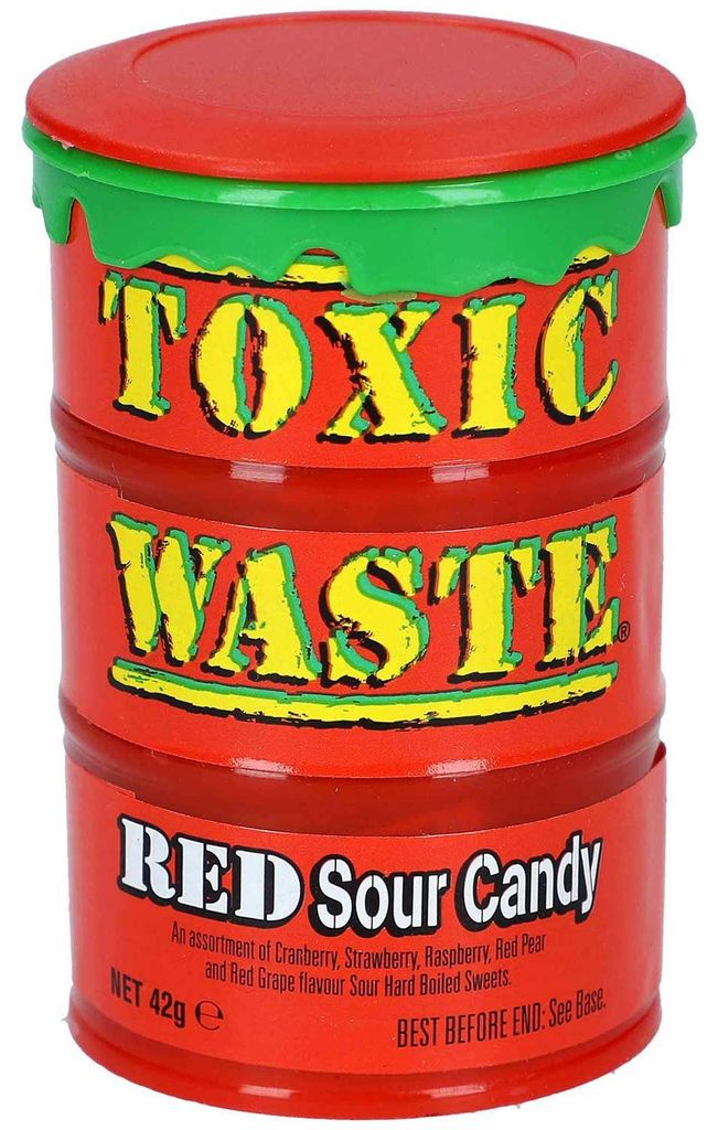 Toxic Waste Red Sour Candy Drum 42g Zdjęcie produktu 