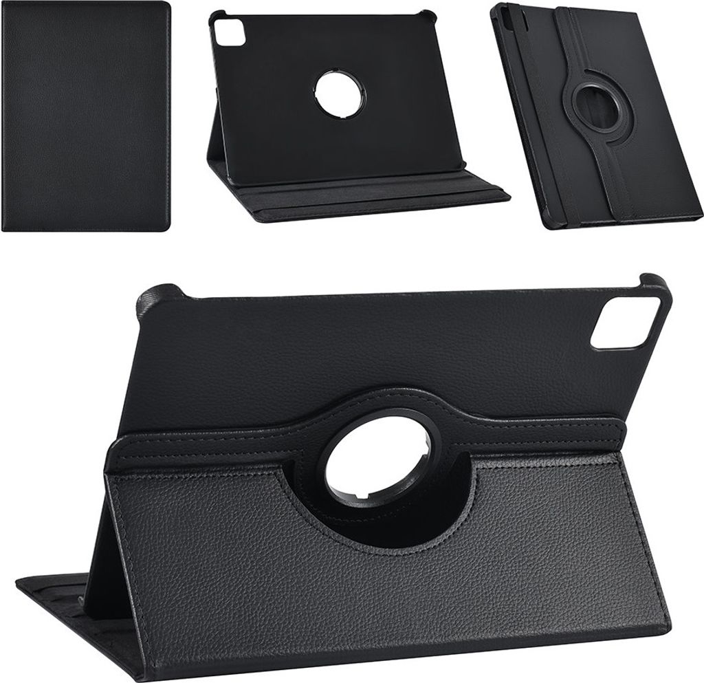 Andere merken iPad Air 11(2024) Book Case Tablet - Rotatable - Black