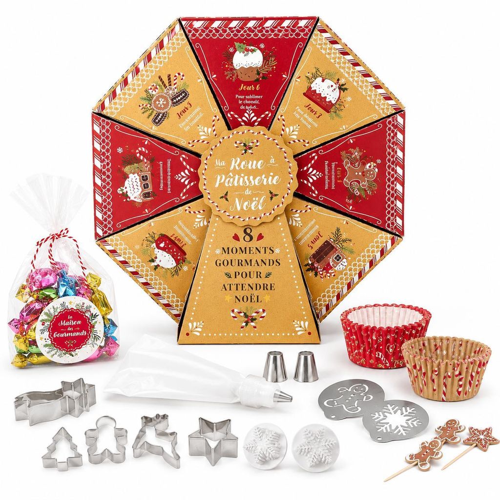 Calendrier de l'Avent pâtissier avec 8 surprises de Image du produit 