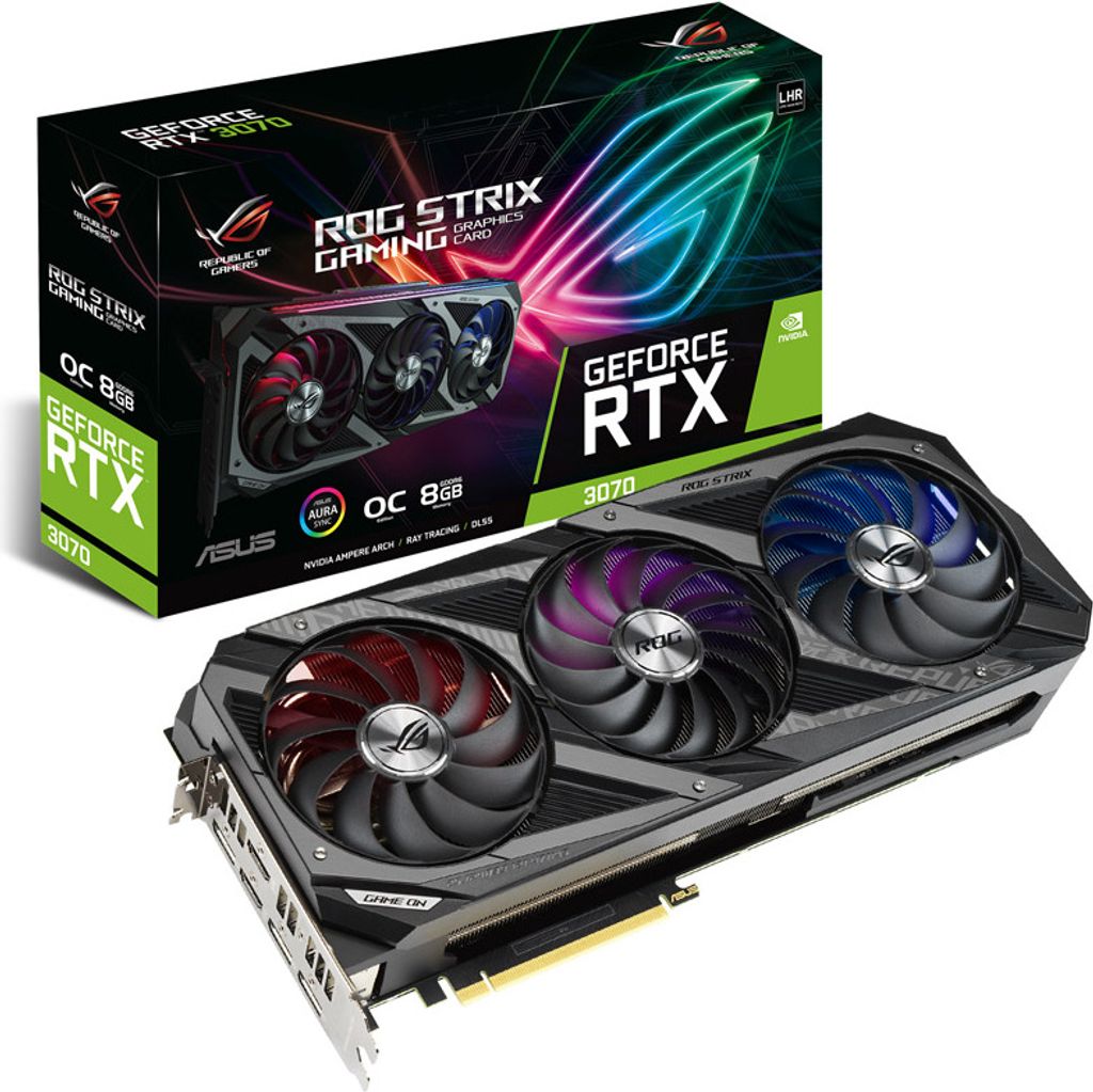 ASUS ROG -STRIX-RTX3070-O8G-V2-GAMING NVIDIA GeForce RTX Obrázok produktu 