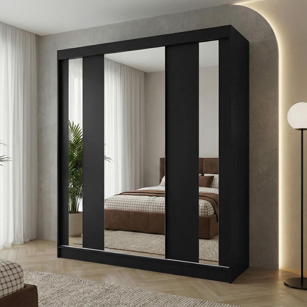 Beautysofa GAJA Schwebetürenschrank 180 cm mit Spiegel, Produktbild 