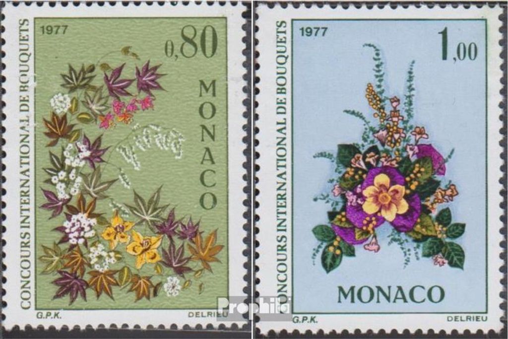 Briefmarken Monaco 1976 Mi 1248-1249 (kompl.Ausg.) Produktbild 