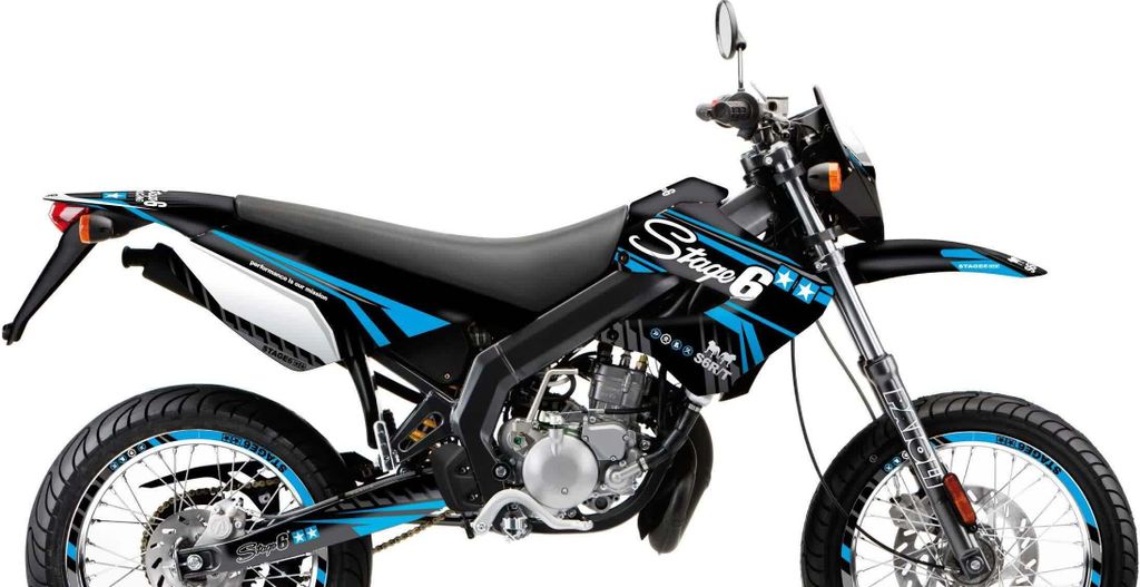 Stage6 Blue Deco Grafikset für Derbi X-treme 2006-2010