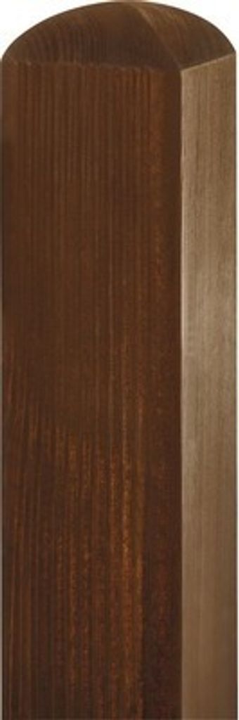 Pfosten Konsta geriffelt 9 x 9 x 190 cm braun