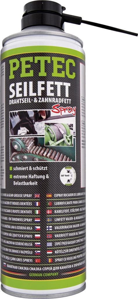 Petec Seilfett Spray Langzeitschmiermittel Drahtseil- & Produktbild 