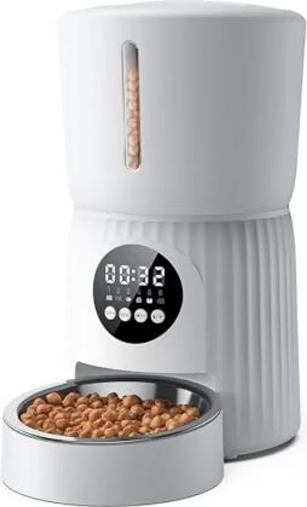 Dispenser Faroro 4L Acciaio Inox: Armonia e Salute per il tuo Gatto