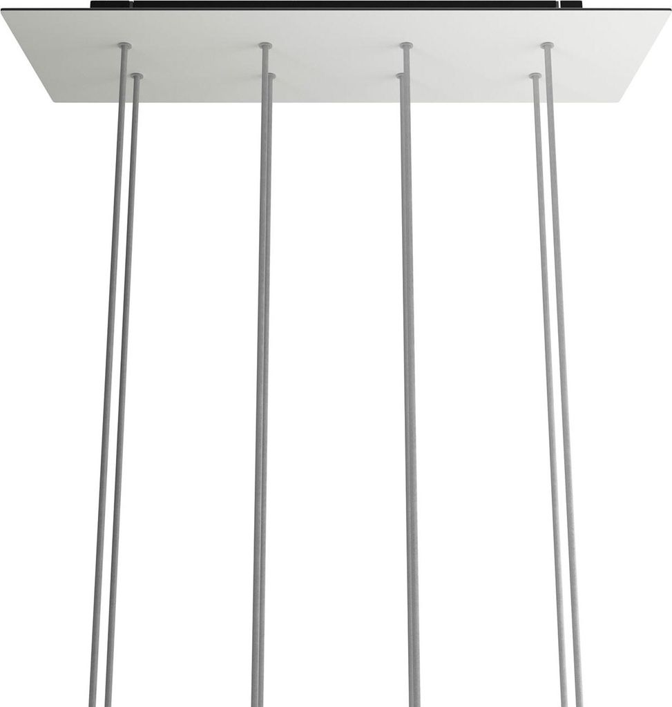 Creative Cables Krovnre8f102 Xxl Rose-one Rechteckiges Mattes Weißes Rosen-set Silber 675 x 225 mm Silber 675 x 225 mm