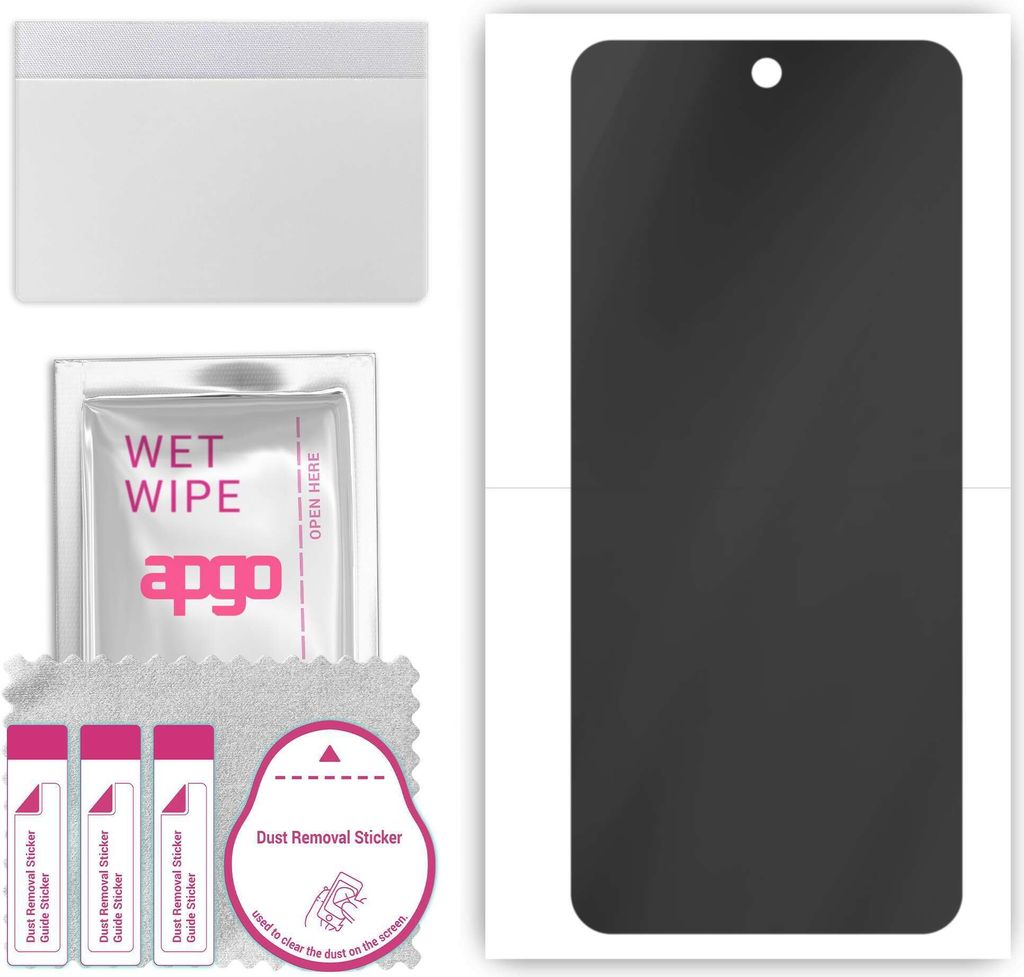 apgo Hydrogel Blickschutzfolie, Matt, kompatibel mit Motorola Moto E22s, Privacy Displayschutzfolie, Schutzfolie mit Positionierhilfe, Anti-Spy, kr...