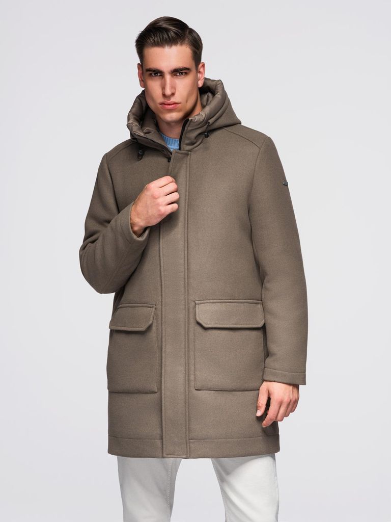 Ombre Clothing Parka für Männer Synice khaki XXL