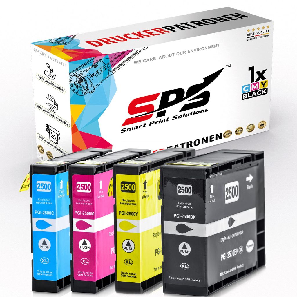 PGI-2500XL Tintenpatrone Kompatibel für Canon MAXIFY IB 4050 | Mehrfarbig