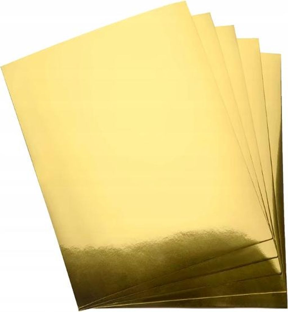KARTONPAPIER A4 HAPPY COLOR 230g GOLD metallic spiegel 10St.
