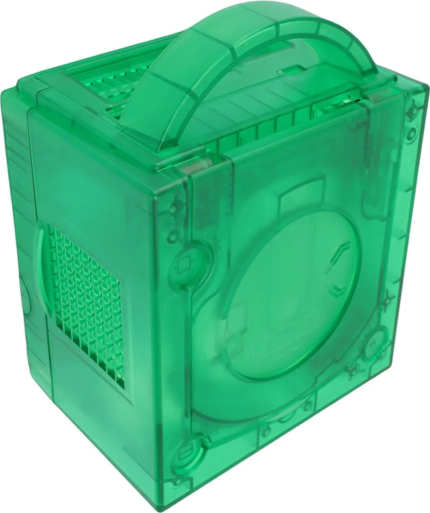 Coque GameCube verte transparente en ABS solide pour DOL-101 - 5