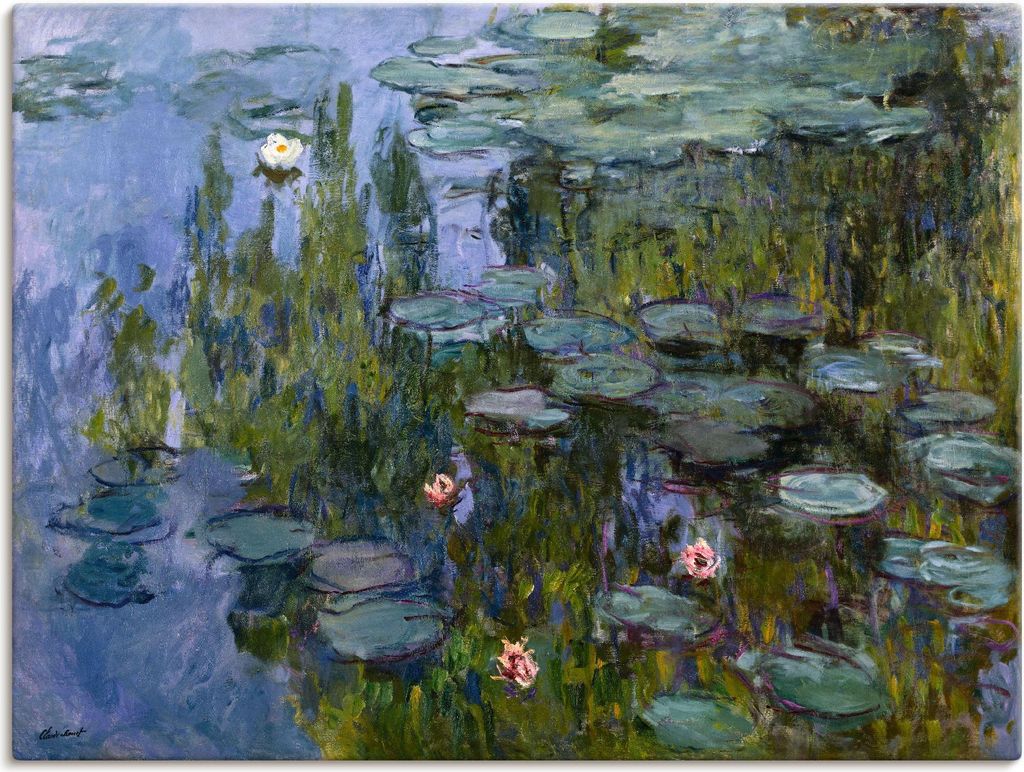 ARTland Leinwandbild Seerosen (Nympheas). 1918/1921. Größe: 120x90 cm