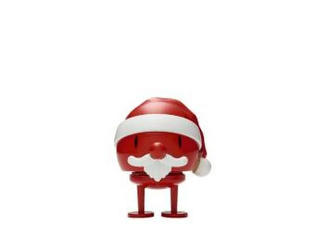 Figurine Hoptimist Père Noël Bumble Rouge - Décoration de Table de Noël