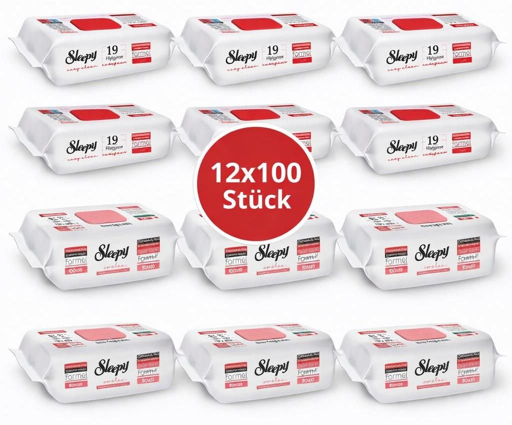 Sleepy Easy Clean Oberflächenreinigungstücher – 6x100 Produktbild 