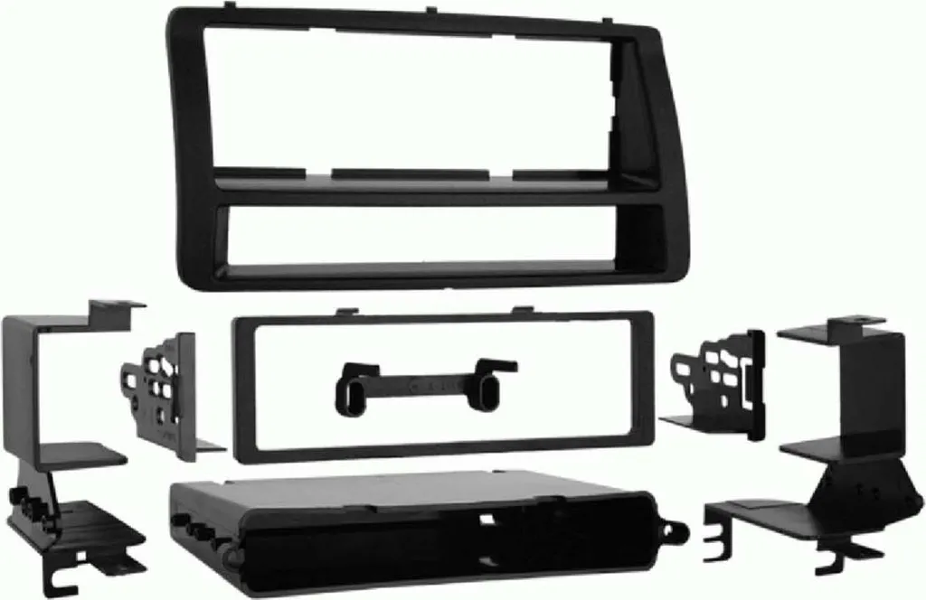 Façade autoradio 1-DIN avec vide-poche pour Toyota Corolla 2002 à 2007