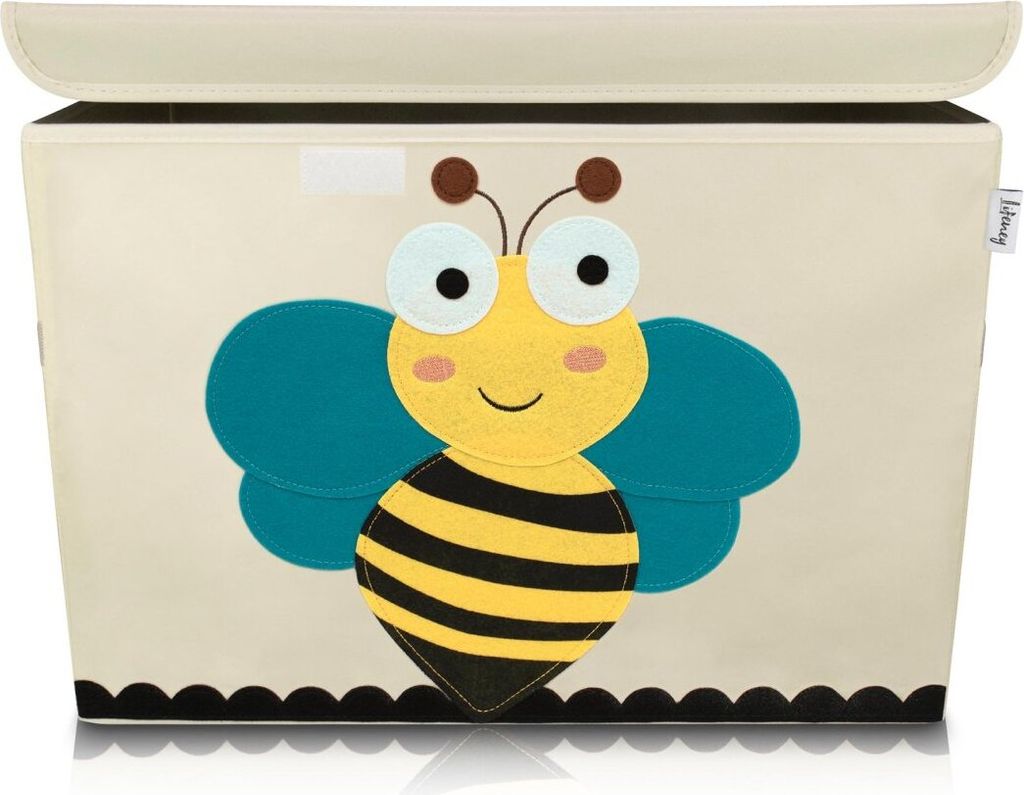 Lifeney Aufbewahrungsbox Kinder groß 51 x 36 x 36 I Spielzeugkiste I Kiste mit Deckel für Kinderzimmer I Aufbewahrungsboxen mit Deckel I Spielzeu...