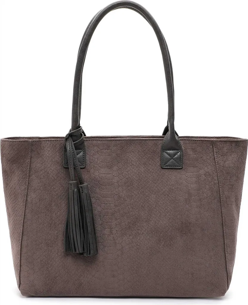 Emily & Noah Edimburgo Borsa Grigia Donna | Shopper Tempo Libero Vegan