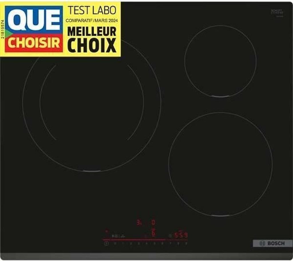 BOSCH Induktionskochfeld – 3 Brenner – L59 x T52 cm – PIJ631HB1E